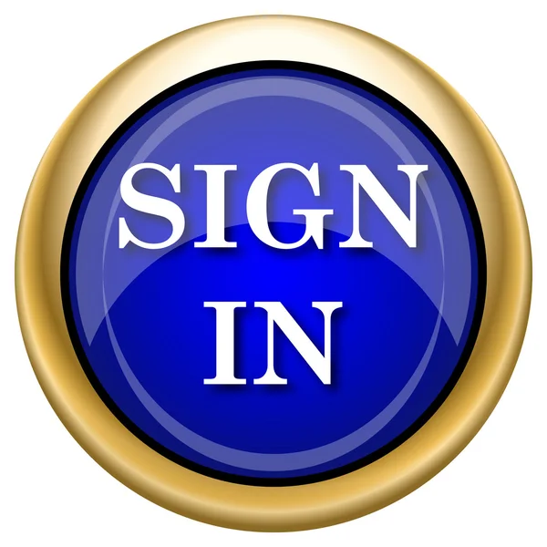 Sign in icon — Stockfoto