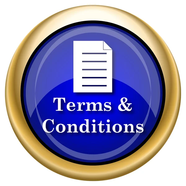 Terms and conditions icon — Stock Photo, Image