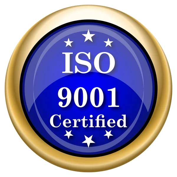 Иконка ISO9001 — стоковое фото