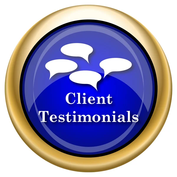 Client testimonials ikonen — Stockfoto