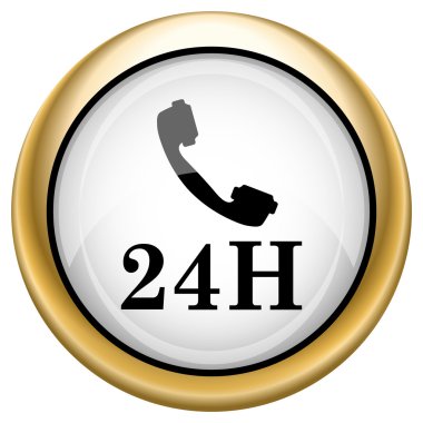 24 saat telefon simgesi