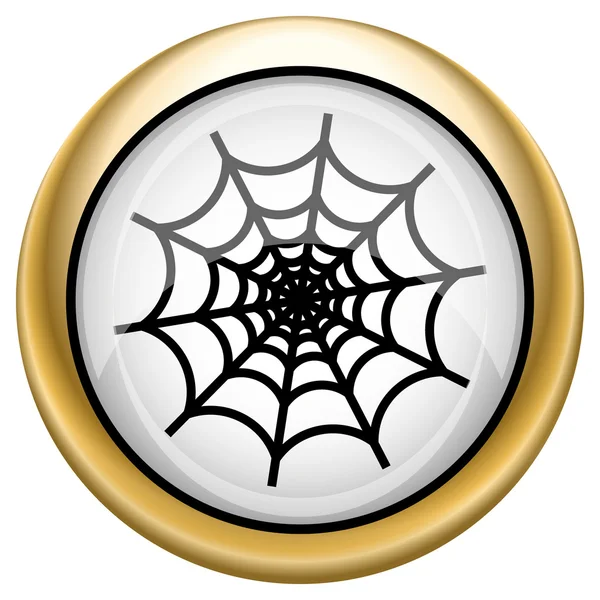 Ícone de teia de aranha — Fotografia de Stock