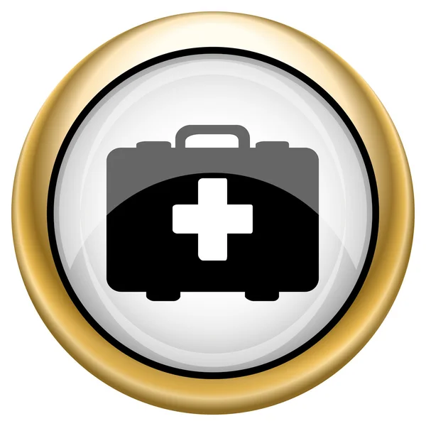 Значок медицинской сумки — стоковое фото
