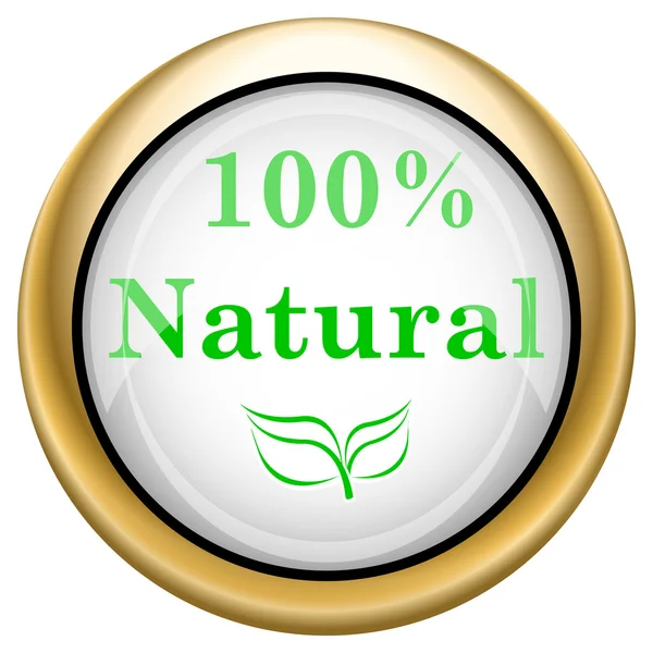 100 procent naturliga ikonen — Stockfoto