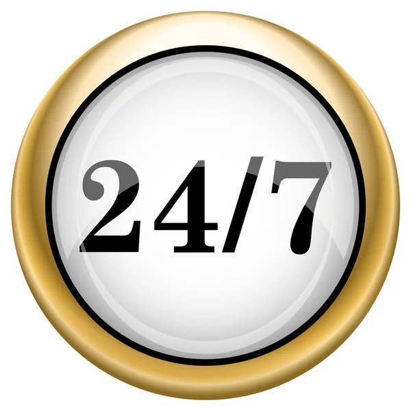 24 7 icon — Stock Photo, Image