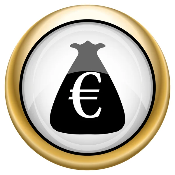 Euro zak pictogram — Stockfoto