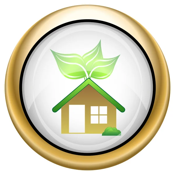 Miljøhus-ikon – stockfoto