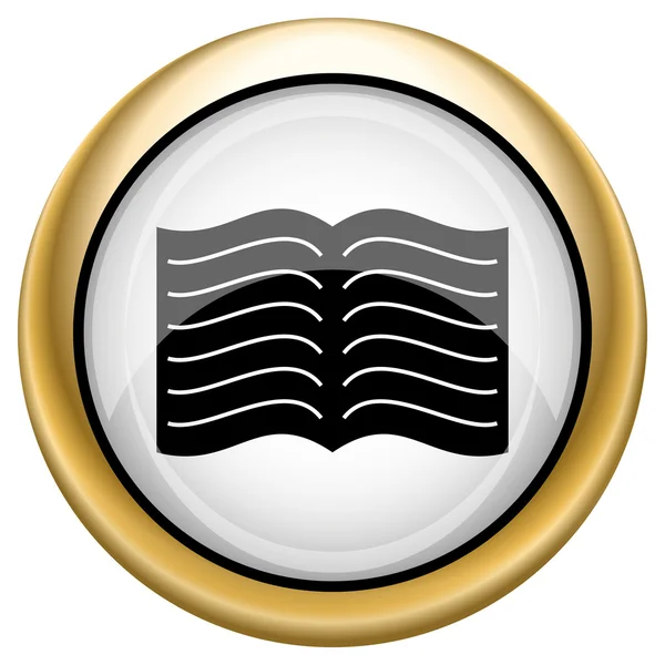 Икона книги — стоковое фото