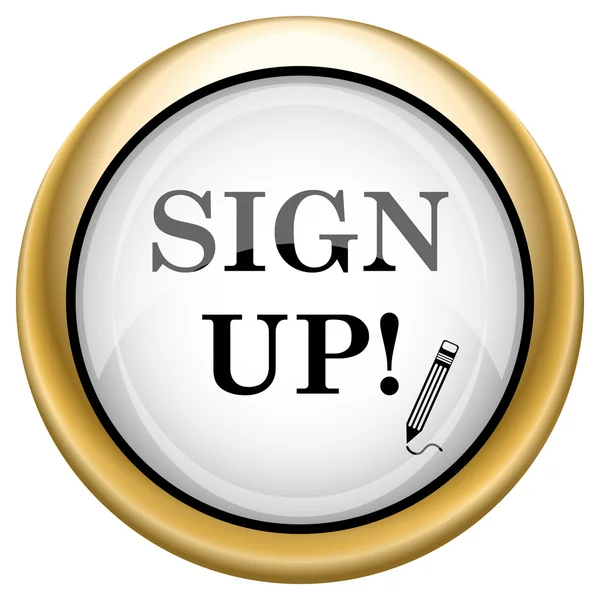 Sign up icon — Stock Photo, Image