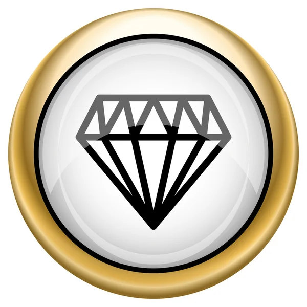 Icono de diamante — Foto de Stock