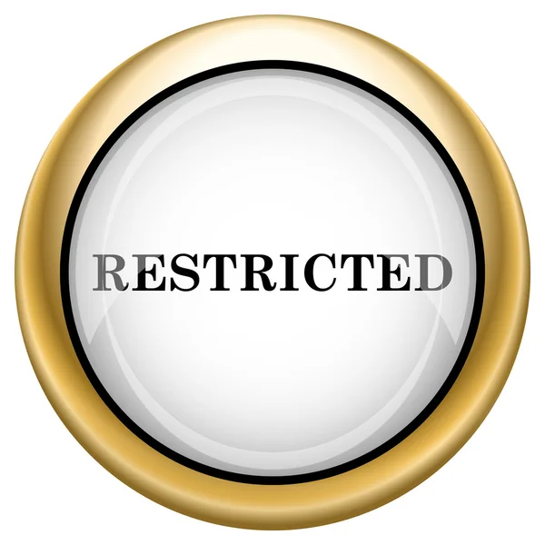 Restricted icon — Stock Photo, Image