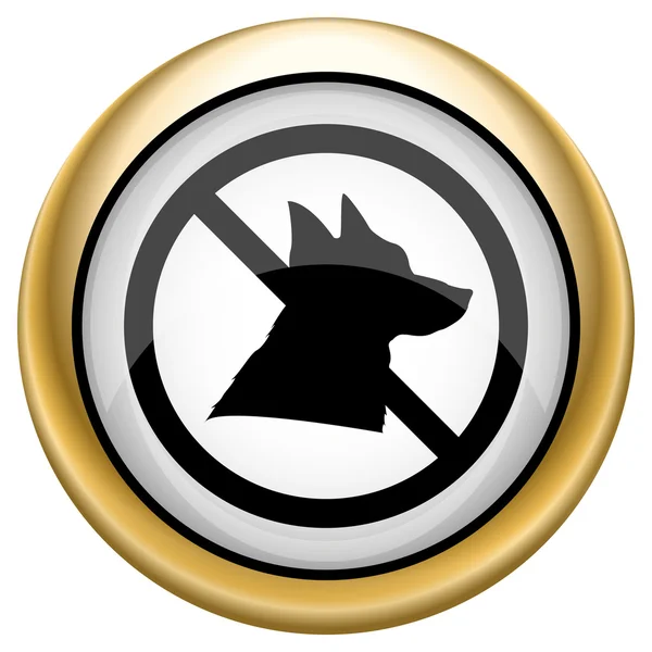 Forbidden dogs icon — Stock Photo, Image