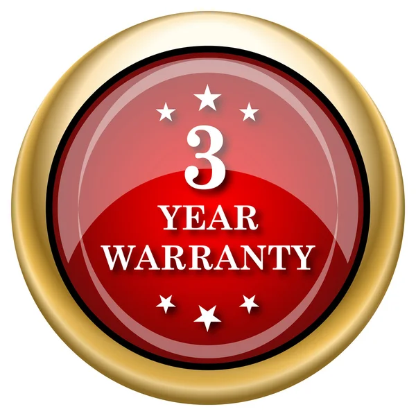 3 year warranty icon — Stock Photo, Image