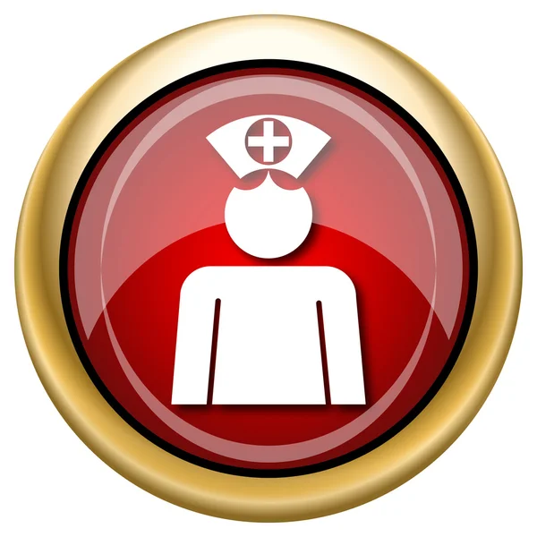 Pielęgniarka ikona — Zdjęcie stockowe