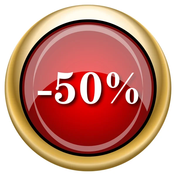 50 percent discount icon — Stock Photo, Image