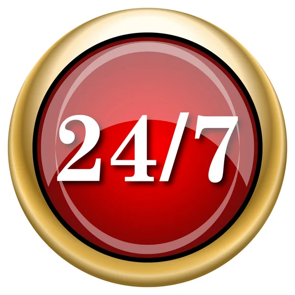 24 7 icon — Stock Photo, Image