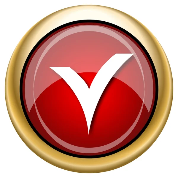 V angekreuztes Symbol — Stockfoto