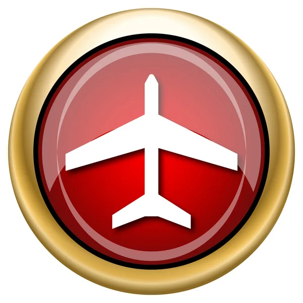 Ikona samolotu — Zdjęcie stockowe
