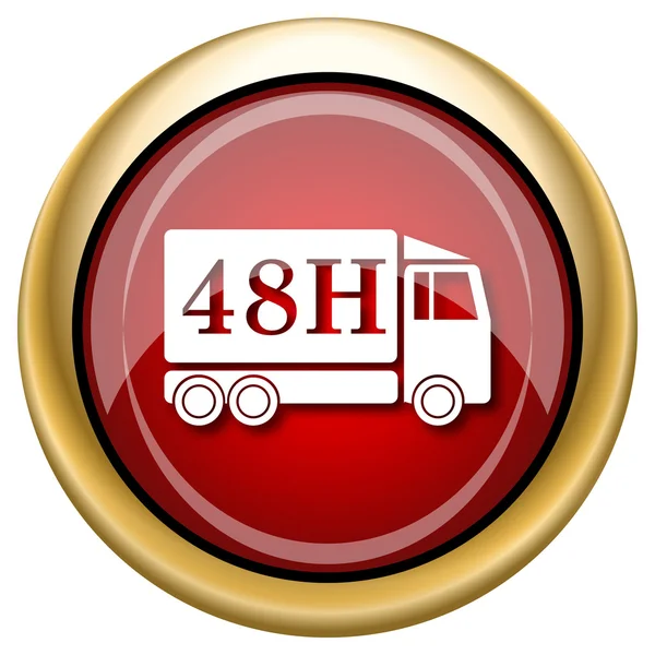 48H delivery truck icon — Stock Photo, Image