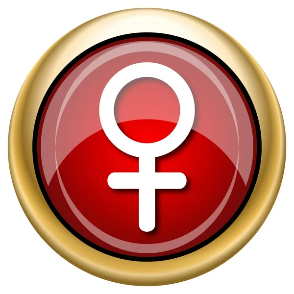 Icono de signo femenino — Foto de Stock