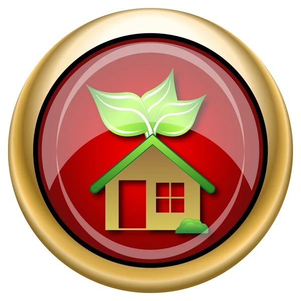 Eco icono de casa — Foto de Stock