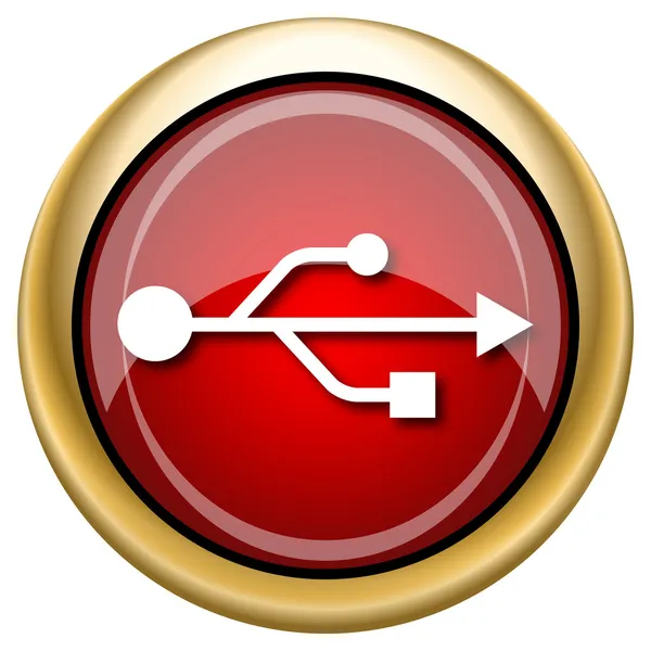 Иконка USB — стоковое фото