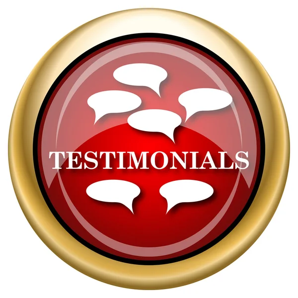 Testimonials icon — Stock Photo, Image