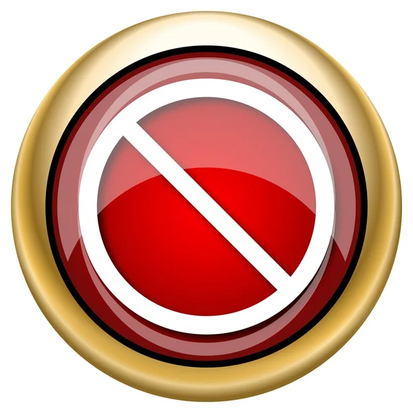Forbidden icon — Stock Photo, Image