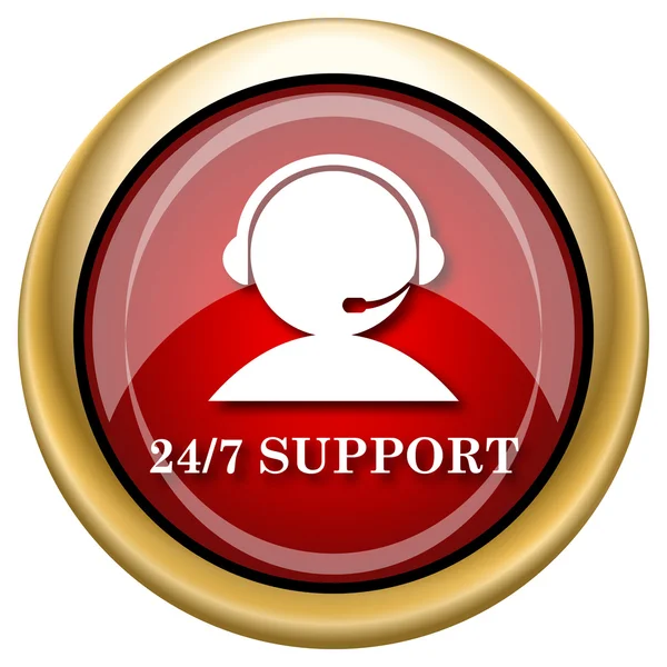 24-7 icona di supporto — Foto Stock