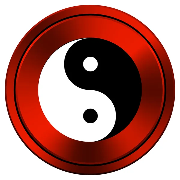 Ying yang ícone — Fotografia de Stock