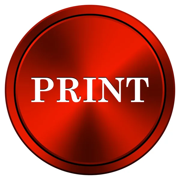 Print icon — Stock Photo, Image