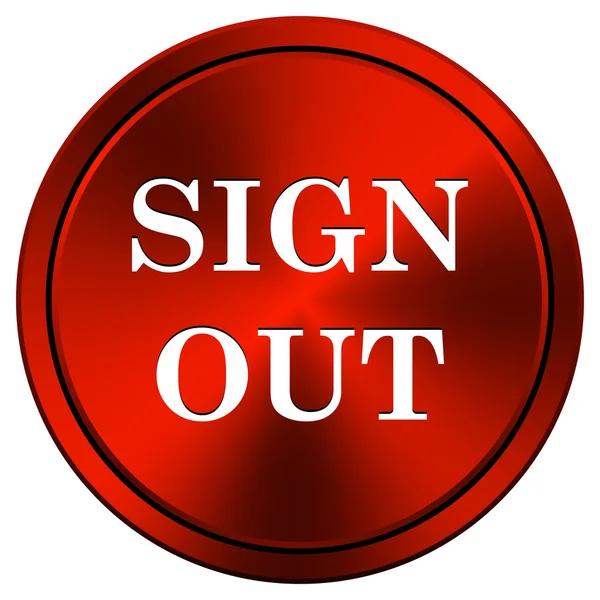 Sign out icon — Stock Photo, Image