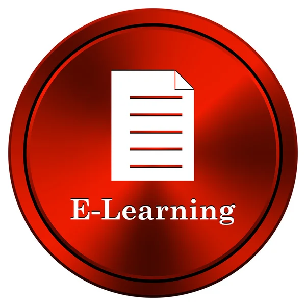 Az E-learning ikon — Stock Fotó