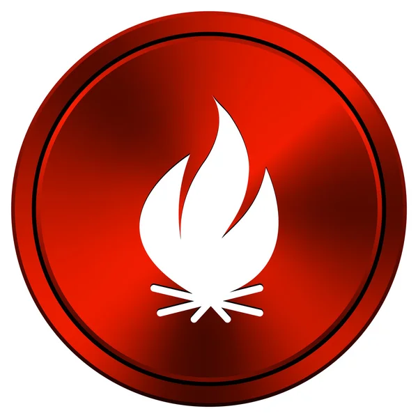 Oheň ikona — Stock fotografie