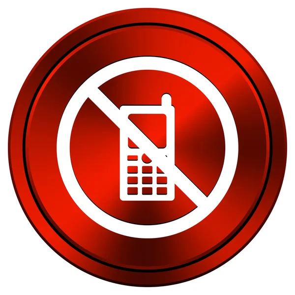 Cep telefonu yasak simgesi — Stok fotoğraf
