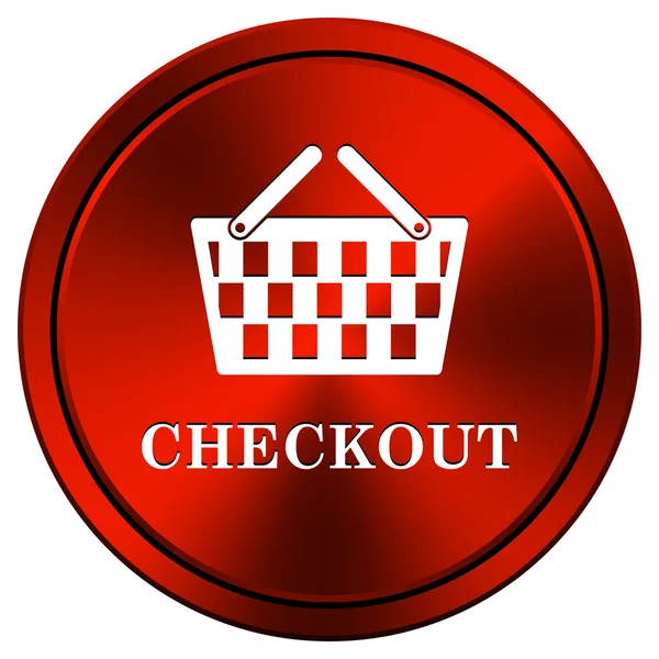 Ícone de checkout — Fotografia de Stock