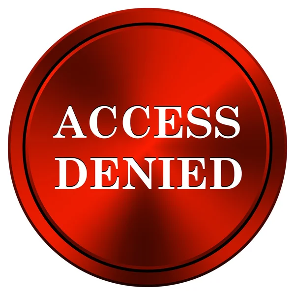 Access denied icon — Stock Photo, Image