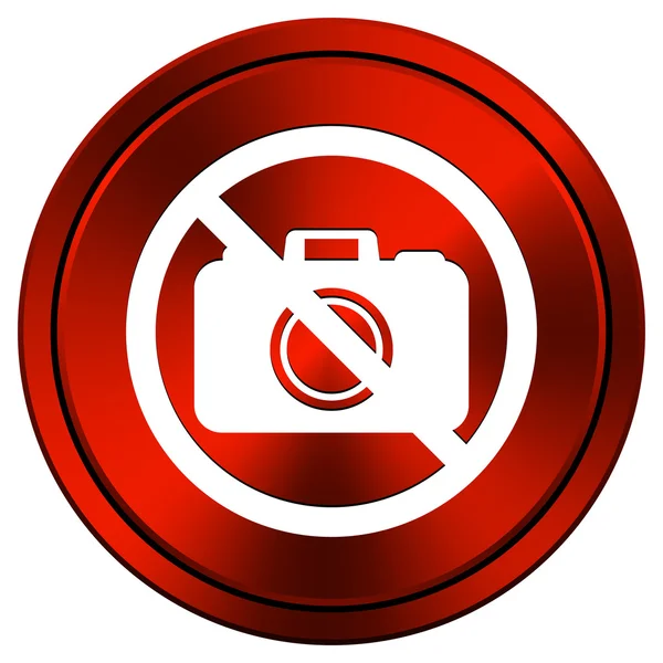 Icona della fotocamera proibita — Foto Stock