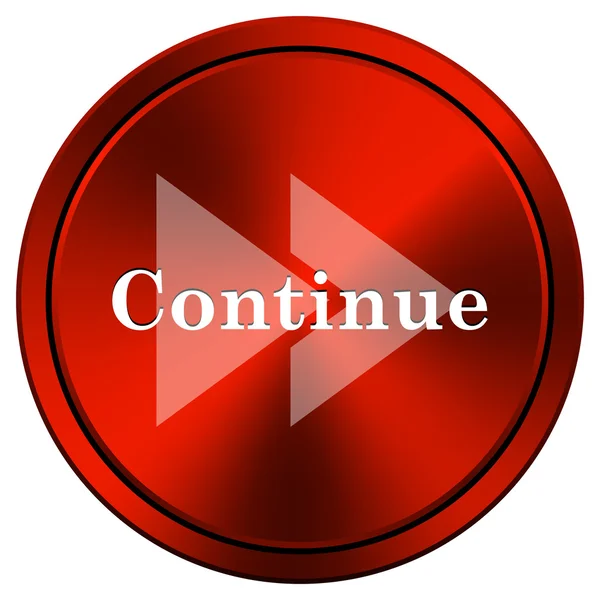 Continue icon — Stock Photo, Image