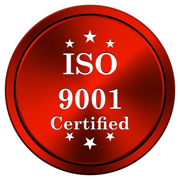 Иконка ISO9001 — стоковое фото