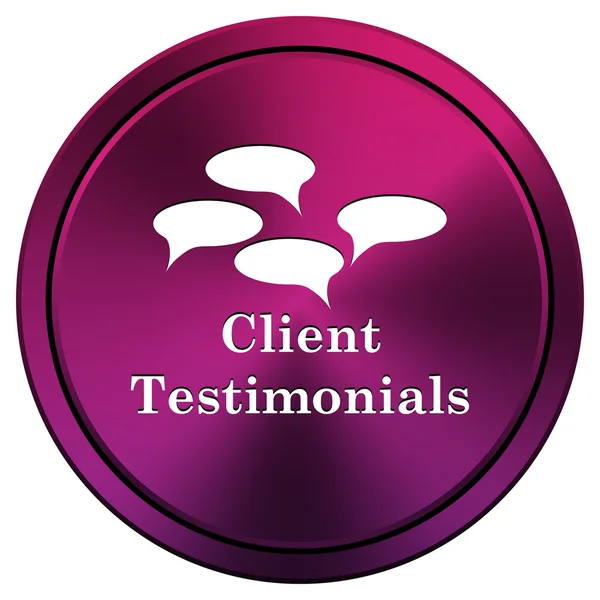 Client testimonials icon — Stock Photo, Image