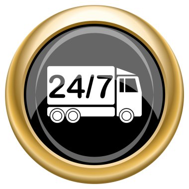 24 7 teslimat kamyonu simgesi