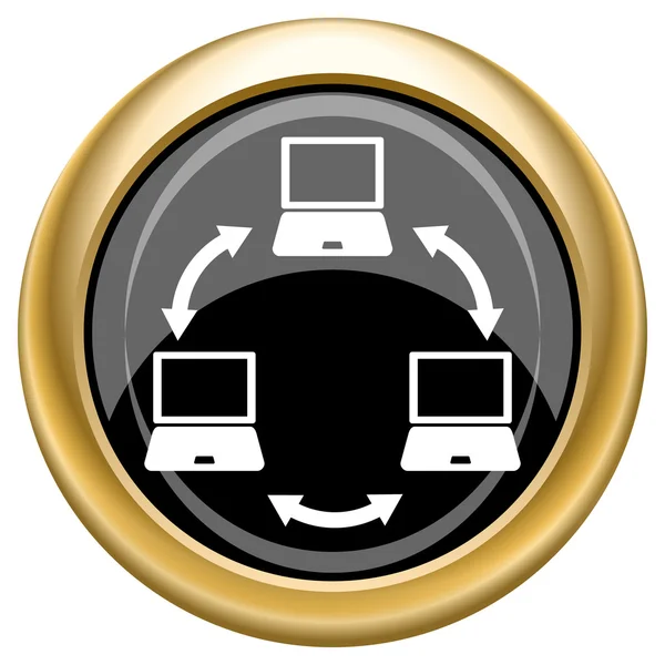Computer network icon — Stock Photo, Image