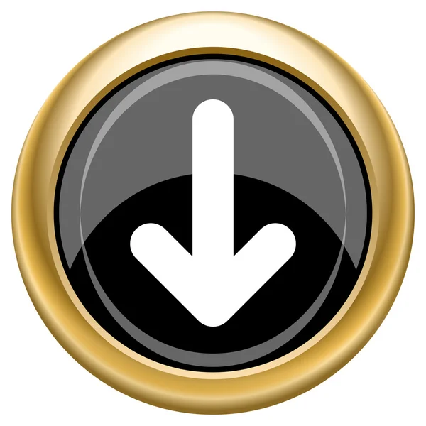 Down arrow icon — Stock Photo, Image