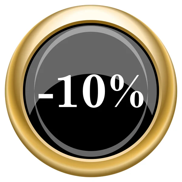 10 icône de réduction pour cent — Photo