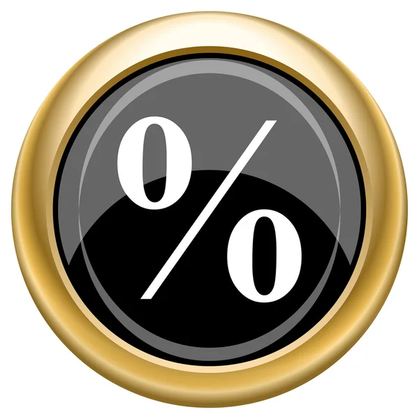Ícone percentual — Fotografia de Stock