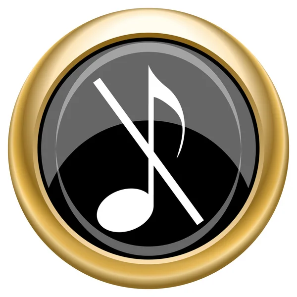 Nota musicale - nessuna icona sonora — Foto Stock