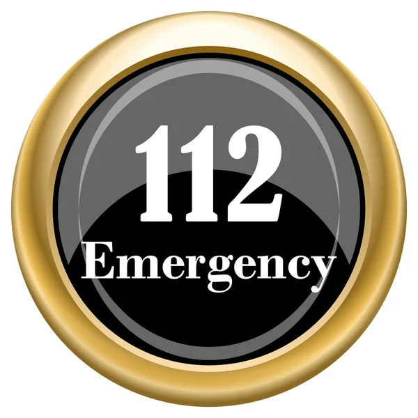 112 nouzové ikona — Stock fotografie
