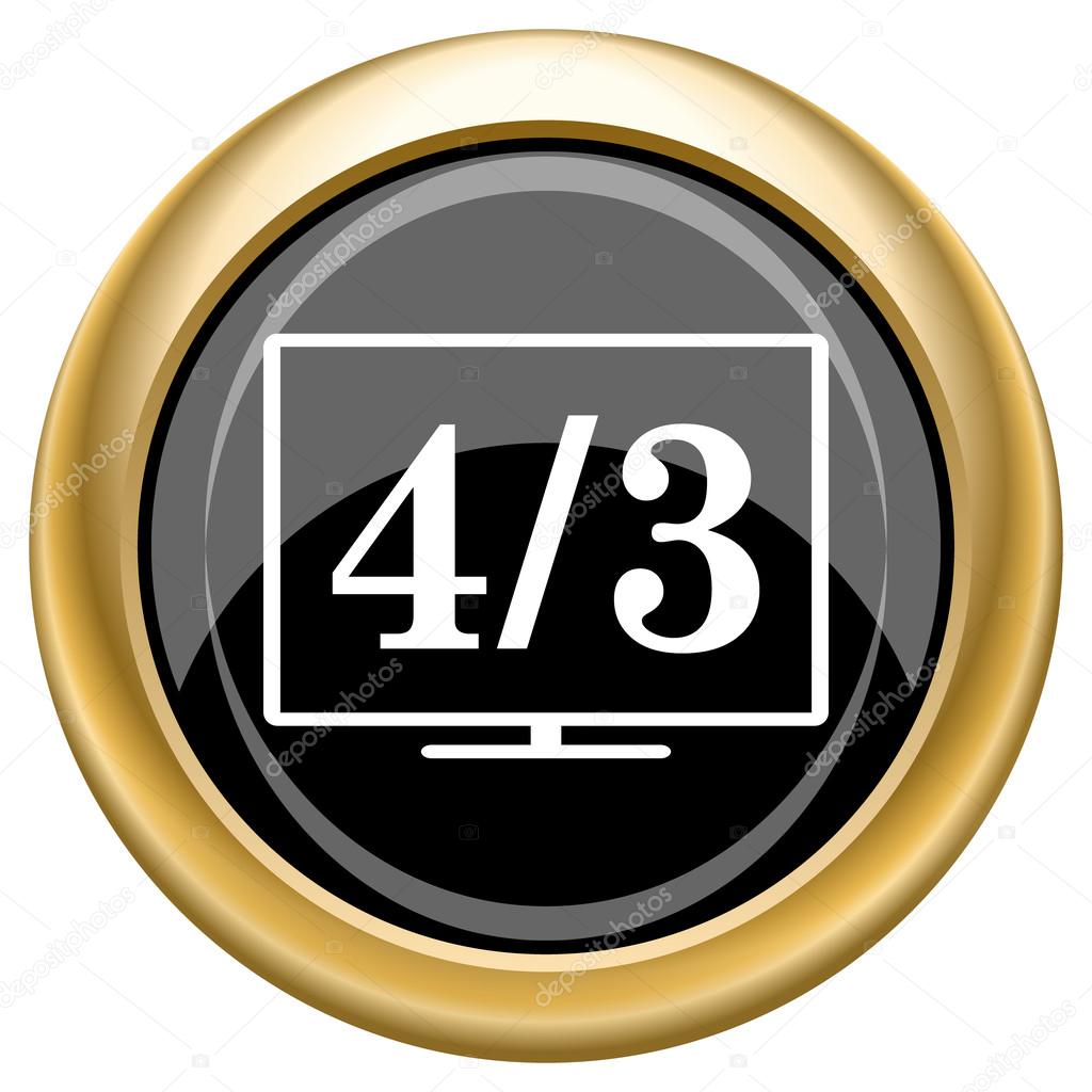 4 3 TV icon