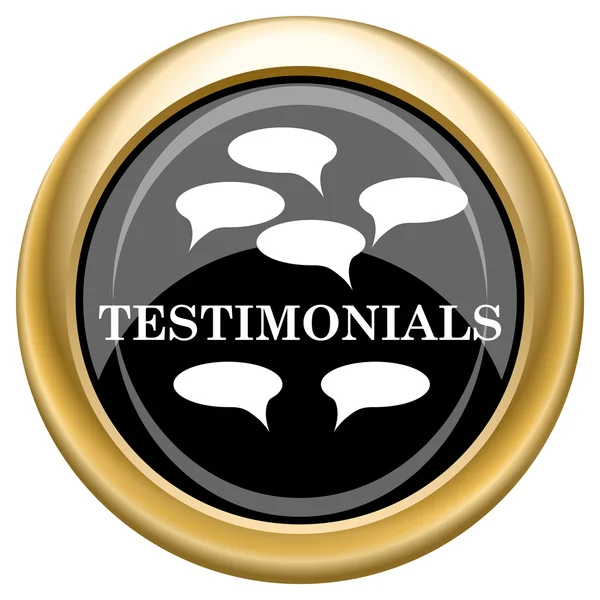 Testimonials-Symbol — Stockfoto